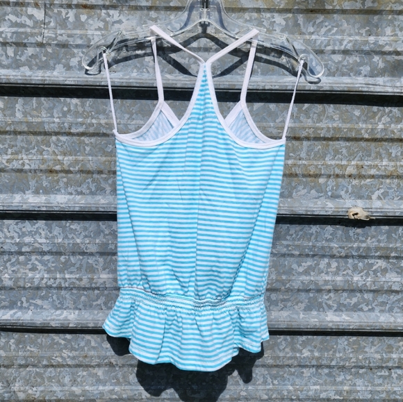 Striped Open Back Babydoll Aeropostale Top - Picture 14 of 16